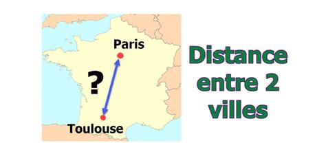 Calculer distance entre deux villes .